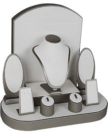 VETRINA RIVESTITA IN SIMILPELLE